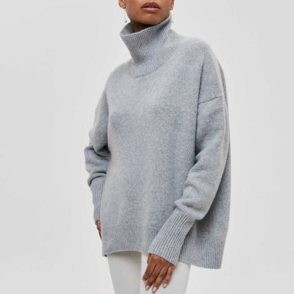 Wilhelma | Lässiger Rollkragenpullover mit geripptem Kragen und Saum