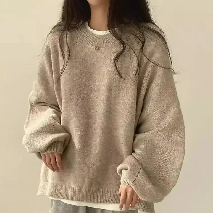 Dorle | Pullover mit Ballonärmeln und Rundhalsausschnitt