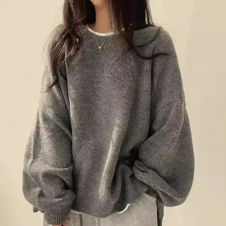 Dorle | Pullover mit Ballonärmeln und Rundhalsausschnitt