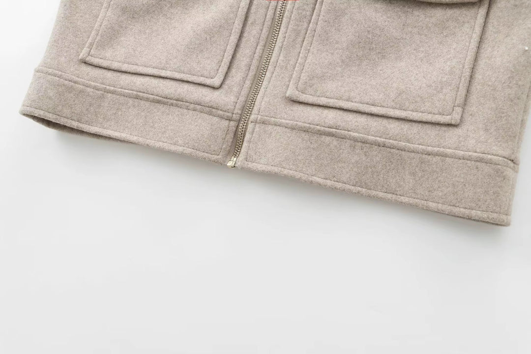 Mirja | Weiche strukturierte Reißverschlussjacke