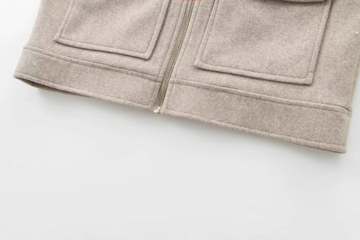 Mirja | Weiche strukturierte Reißverschlussjacke