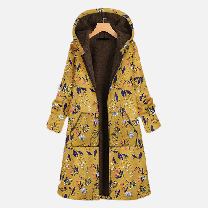 Henriette | Winterjacke mit Blumenprint und dauerhafter Winterwärme