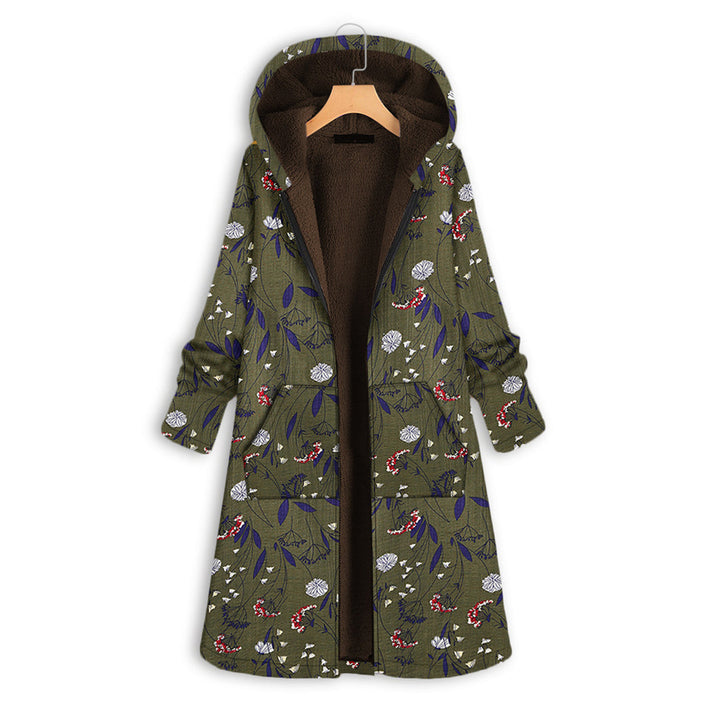 Henriette | Winterjacke mit Blumenprint und dauerhafter Winterwärme