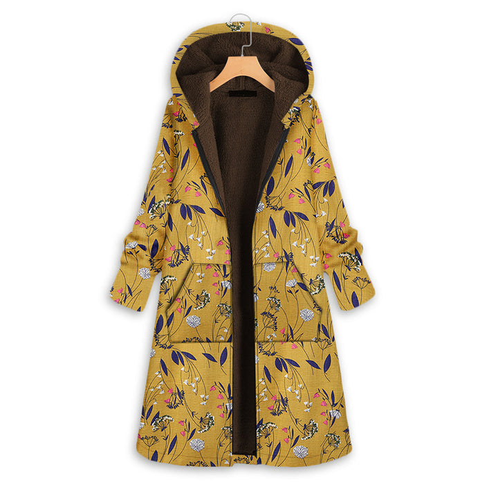 Henriette | Winterjacke mit Blumenprint und dauerhafter Winterwärme