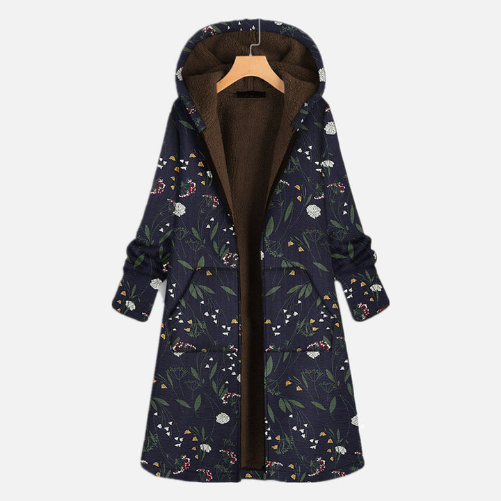 Henriette | Winterjacke mit Blumenprint und dauerhafter Winterwärme