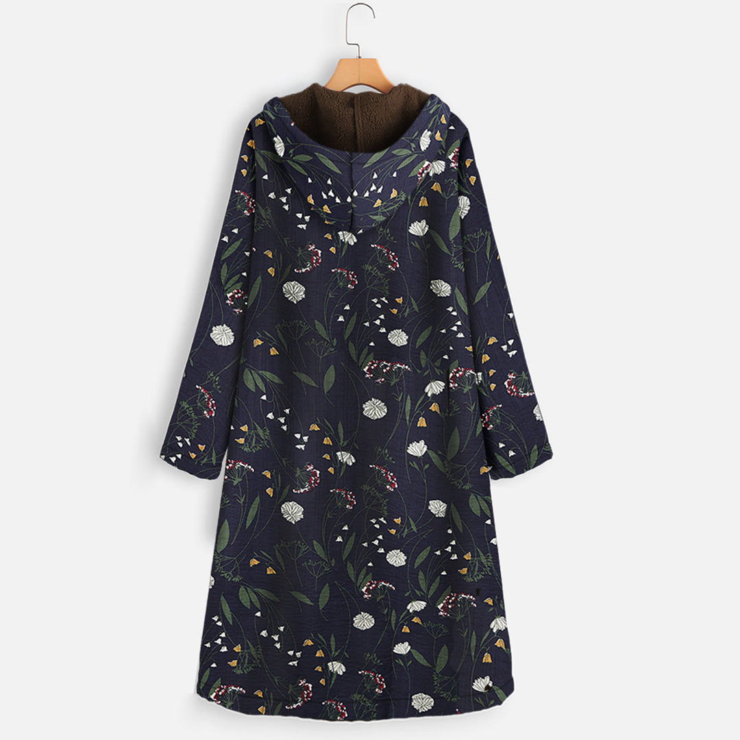 Henriette | Winterjacke mit Blumenprint und dauerhafter Winterwärme