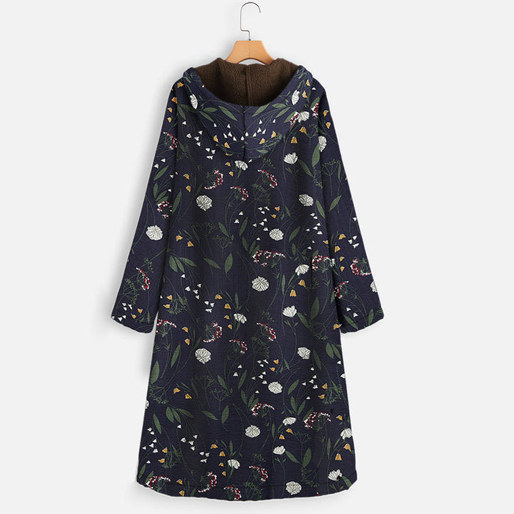 Henriette | Winterjacke mit Blumenprint und dauerhafter Winterwärme