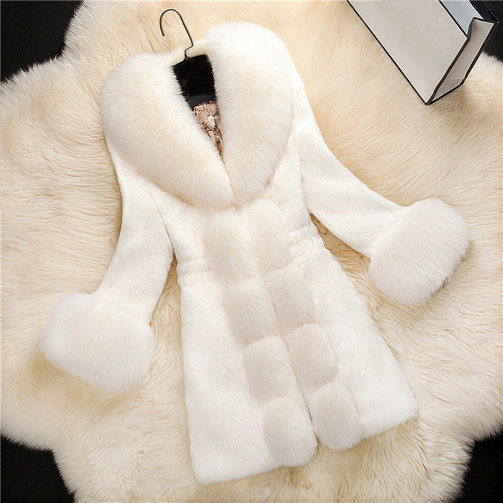 Corinna | Plüsch-Winterjacke mit elegantem Fellkragen