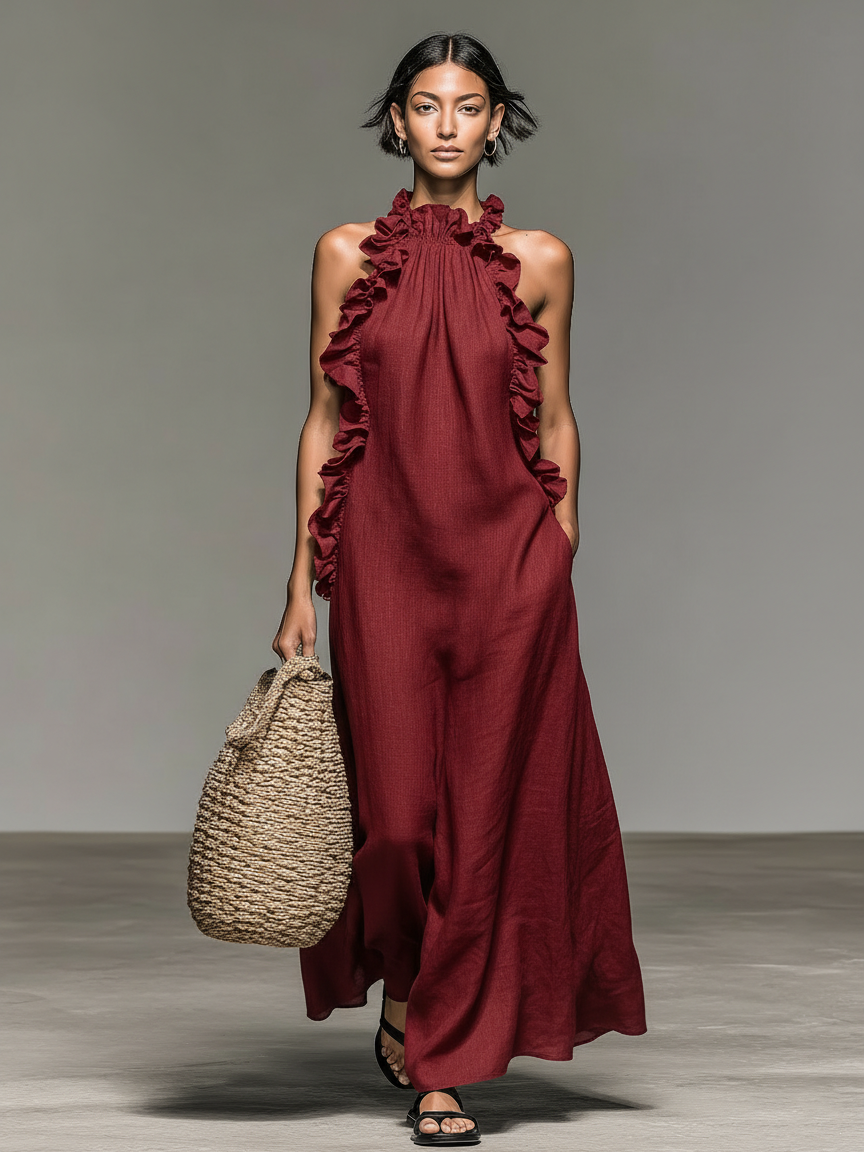 Gretchen | Maxikleid mit Taschen