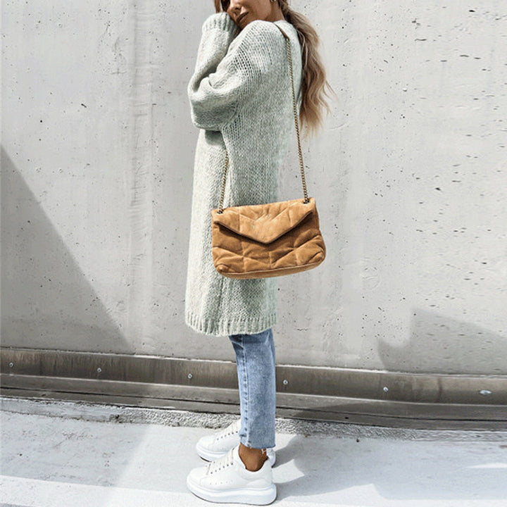 Grete-Gard | Lange Strickjacke mit offener Front