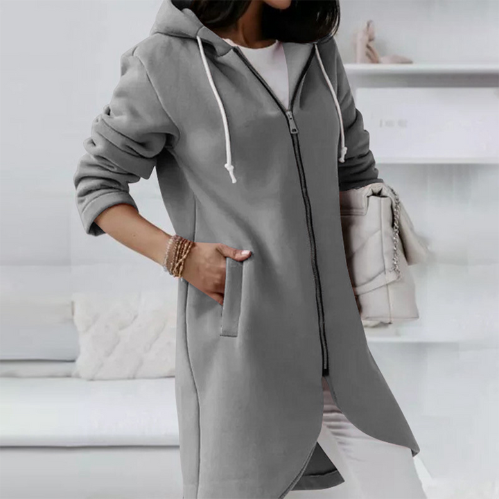 Karin-Line | Kapuzenpullover mit Reißverschluss und zeitlosem Design