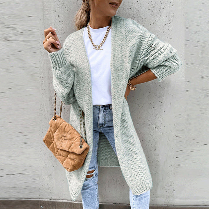 Grete-Gard | Lange Strickjacke mit offener Front