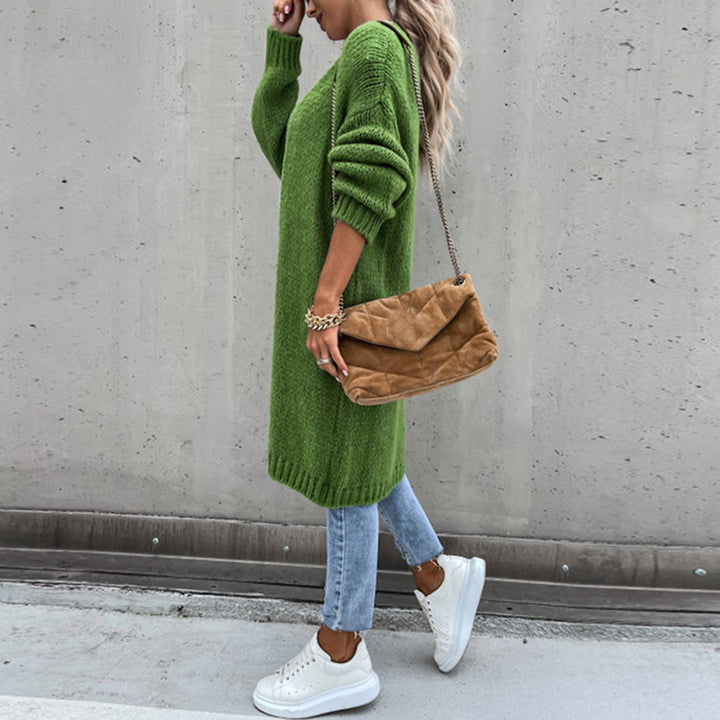 Grete-Gard | Lange Strickjacke mit offener Front