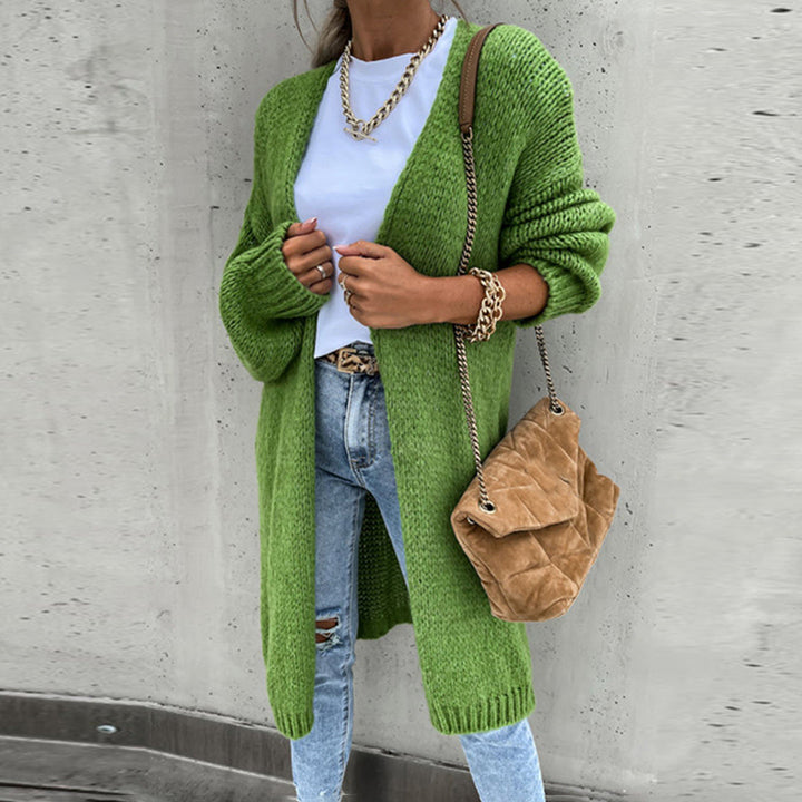 Grete-Gard | Lange Strickjacke mit offener Front