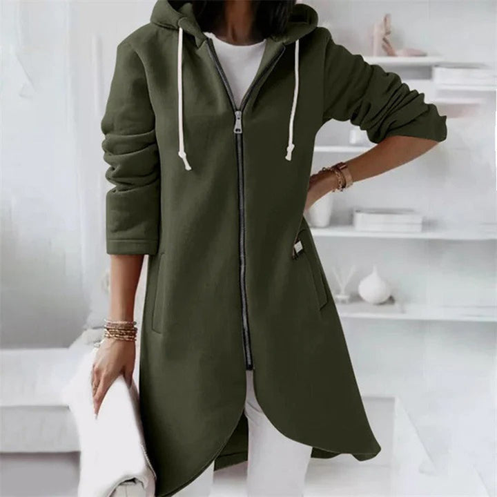 Karin-Line | Kapuzenpullover mit Reißverschluss und zeitlosem Design
