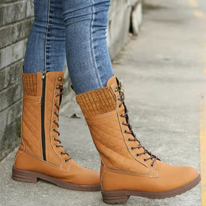 Lena-Lotte | Stiefel mit Ziernähten und fester Schnürung