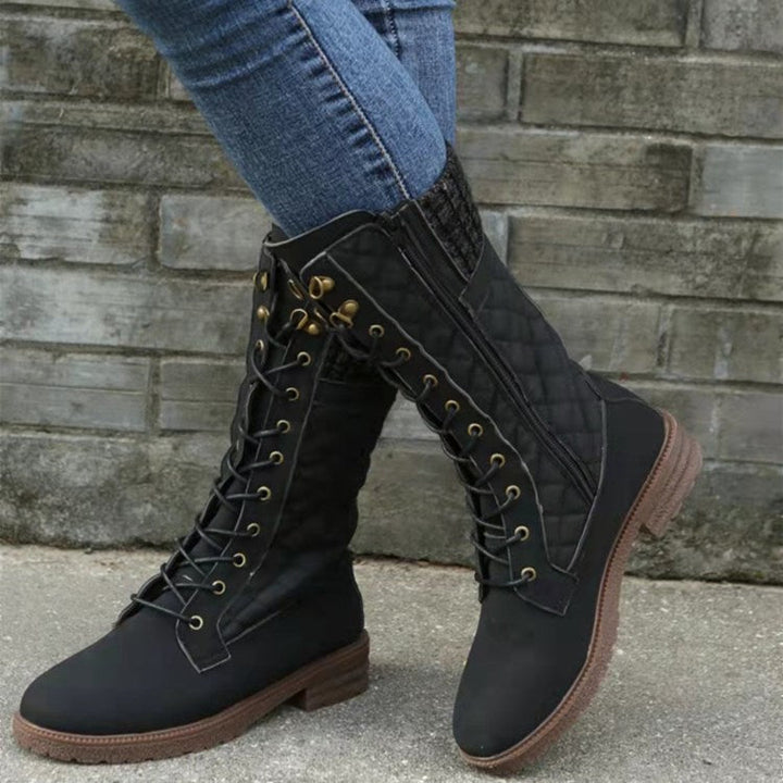 Lena-Lotte | Stiefel mit Ziernähten und fester Schnürung