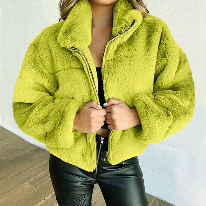 Gundula | Kuschelige Plüsch-Strickjacke mit wärmender Isolierung