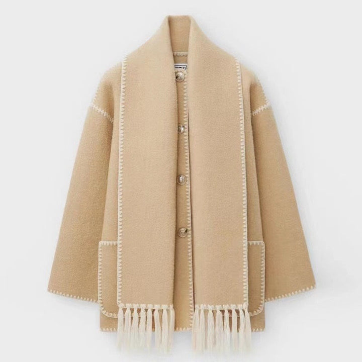 Bernhardine | Oversized Winterjacke für Damen mit passendem Schal