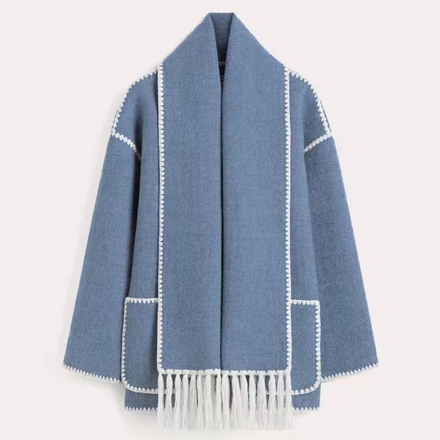 Bernhardine | Oversized Winterjacke für Damen mit passendem Schal