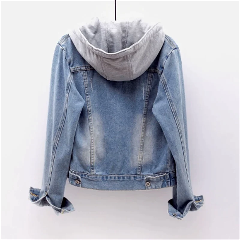 Lise-Maria | Jeansjacke mit Kapuze aus strapazierfähigem Denim
