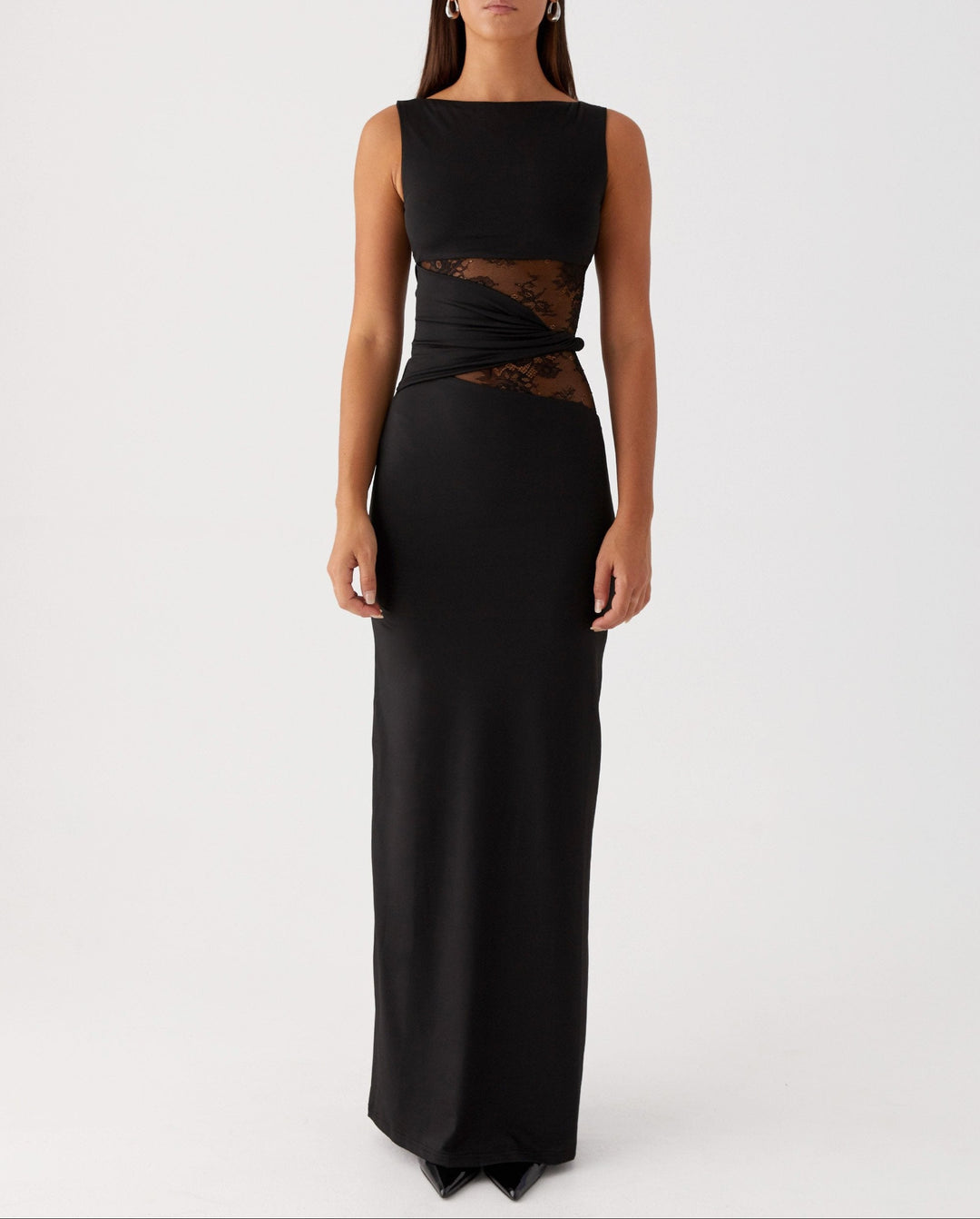 Ilse-Line | Abendkleid mit Spitzenausschnitten