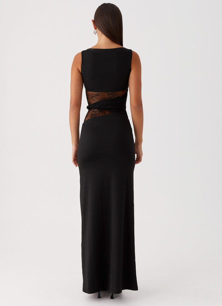 Ilse-Line | Abendkleid mit Spitzenausschnitten