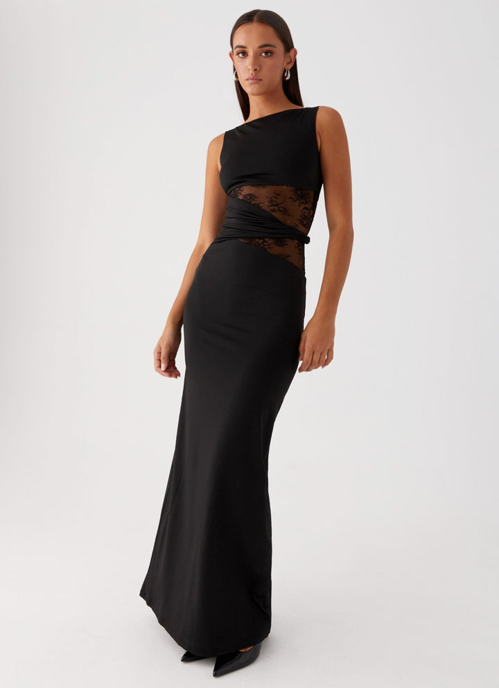 Ilse-Line | Abendkleid mit Spitzenausschnitten
