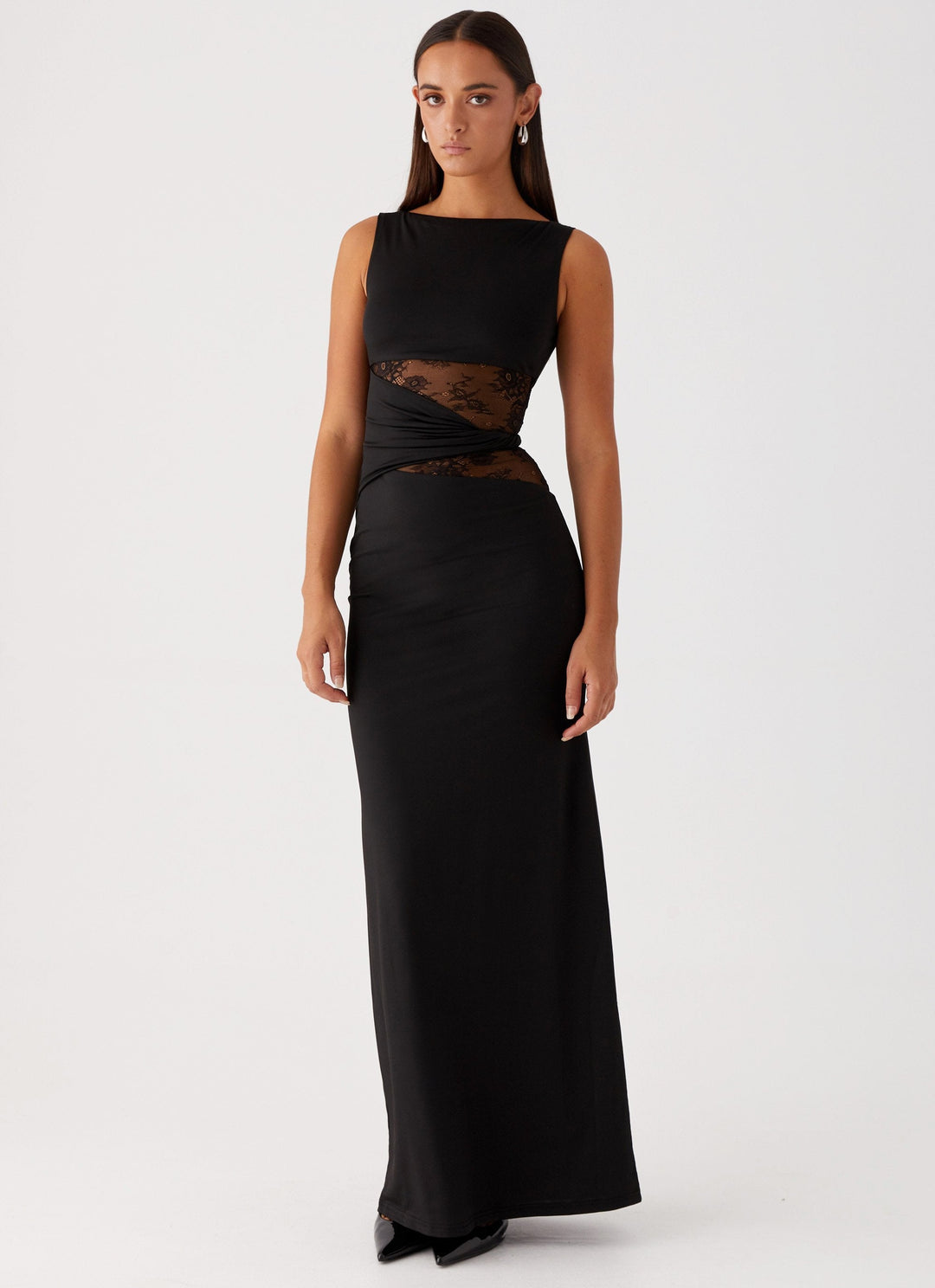 Ilse-Line | Abendkleid mit Spitzenausschnitten