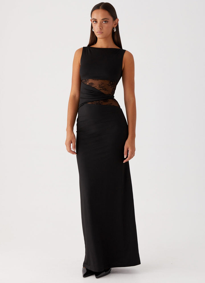 Ilse-Line | Abendkleid mit Spitzenausschnitten