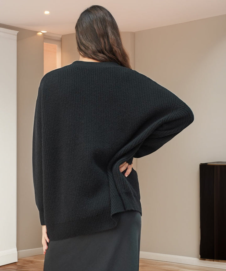 Auguste | Locker geschnittene Strickjacke mit Knöpfen