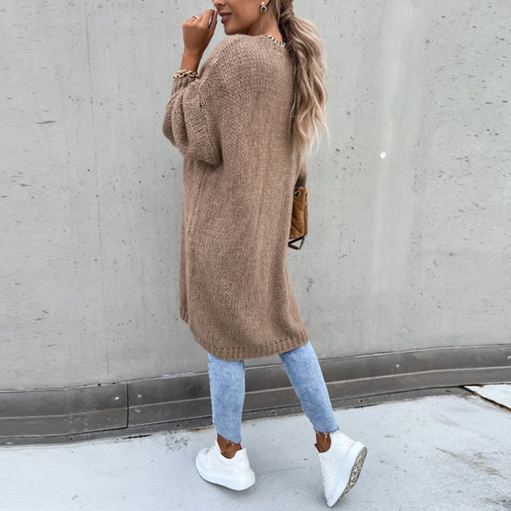 Grete-Gard | Lange Strickjacke mit offener Front