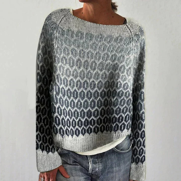 Ilka | Strickpullover im Wabenmuster mit strukturiertem Design