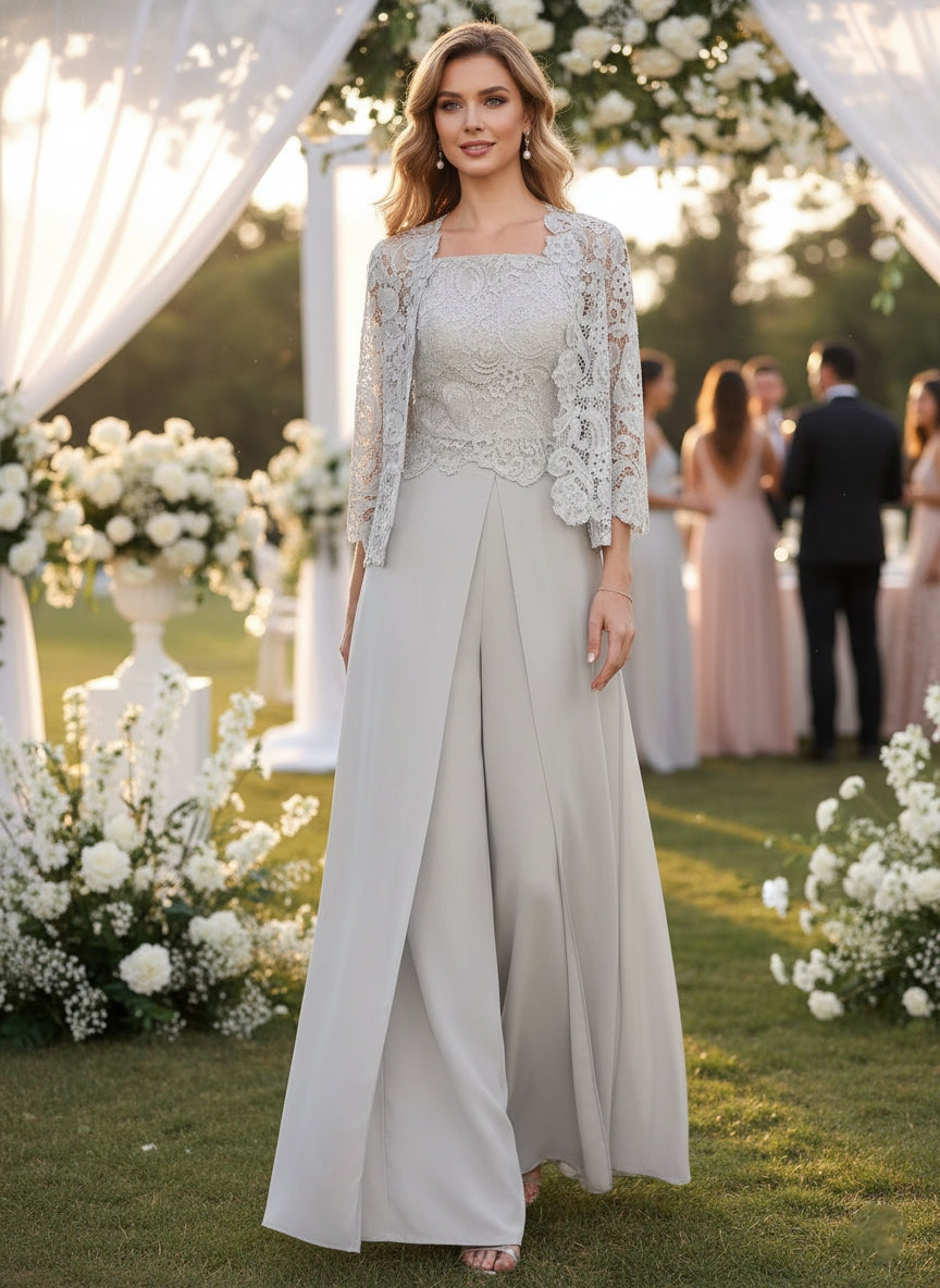 Odette | Elegantes Chiffon-Set mit weiter Hose - Übersicht Farben
