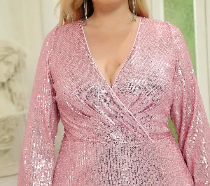 Gerburg | Pailletten-Abendkleid in Maxilänge