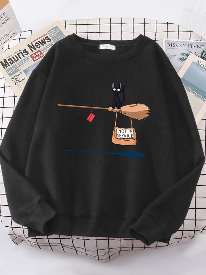 Bertha | Pullover mit grafischem Print und Rippbündchen