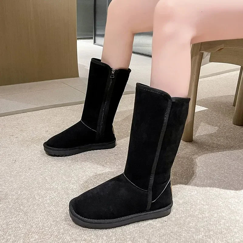 Hermine | Winterstiefel mit Kunstfellfutter und seitlichem Reißverschluss