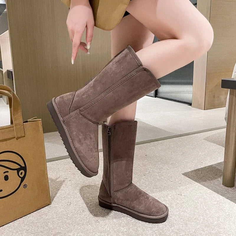 Hermine | Winterstiefel mit Kunstfellfutter und seitlichem Reißverschluss
