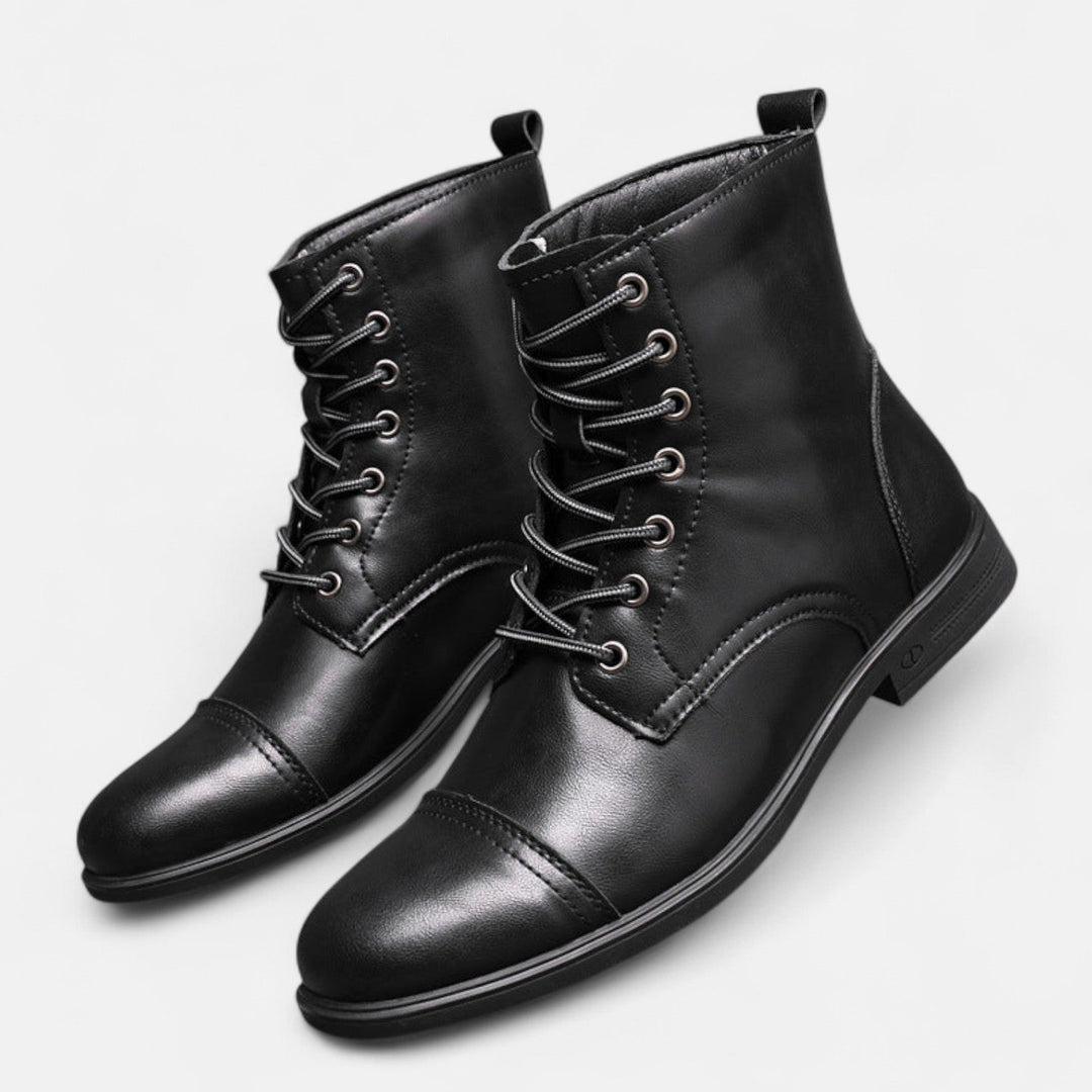 Stilvolle Herrenstiefel aus hochwertigem Kunstleder
