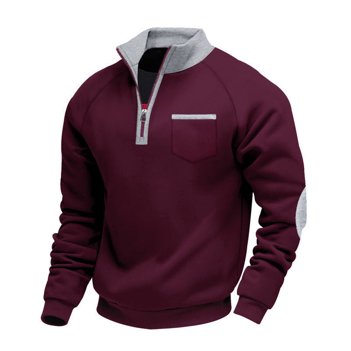 Ortwin | Sportlicher Pullover mit halbem Reißverschluss