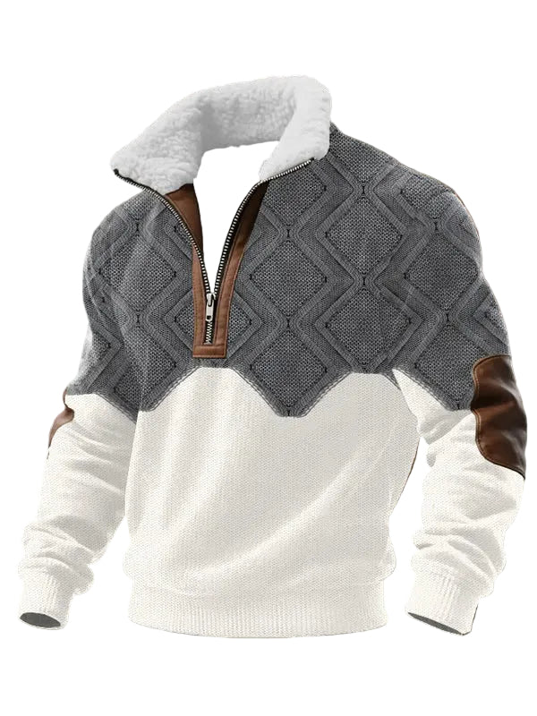 Tobias | ThermoSoft Fleecepullover mit Stehkragen