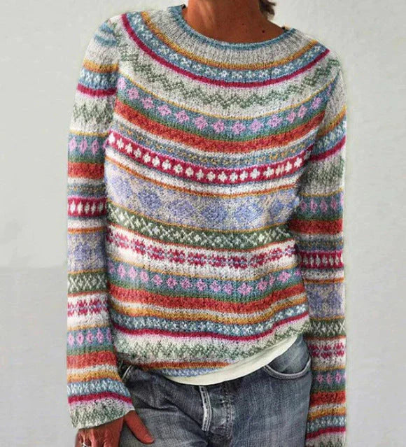Leni | Strickpullover mit einzigartigem Muster und warmem Stoff