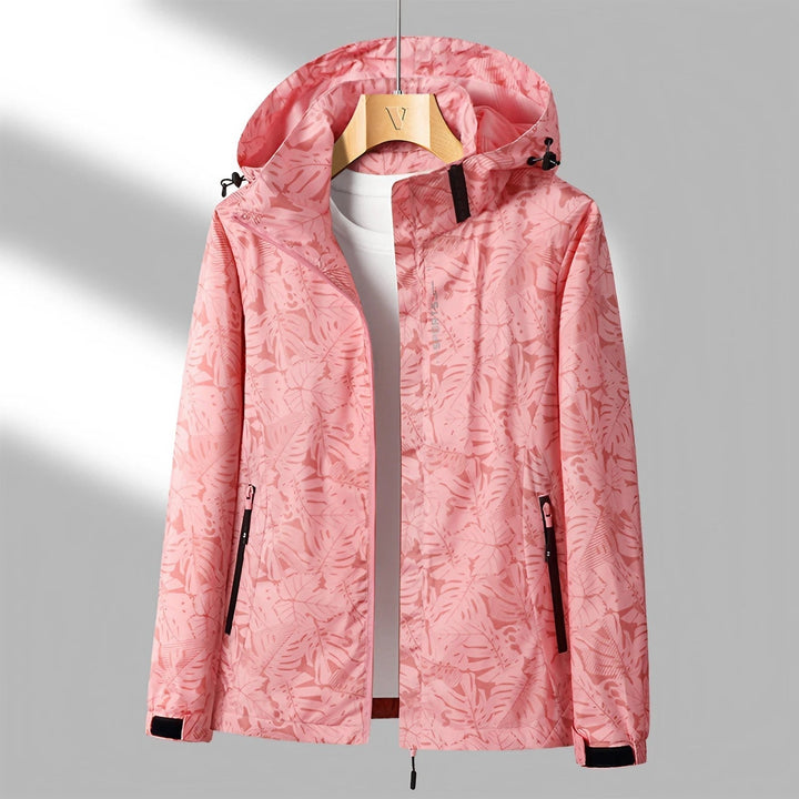 Karin-Lotte | Leichte Übergangsjacke mit Blätterprint