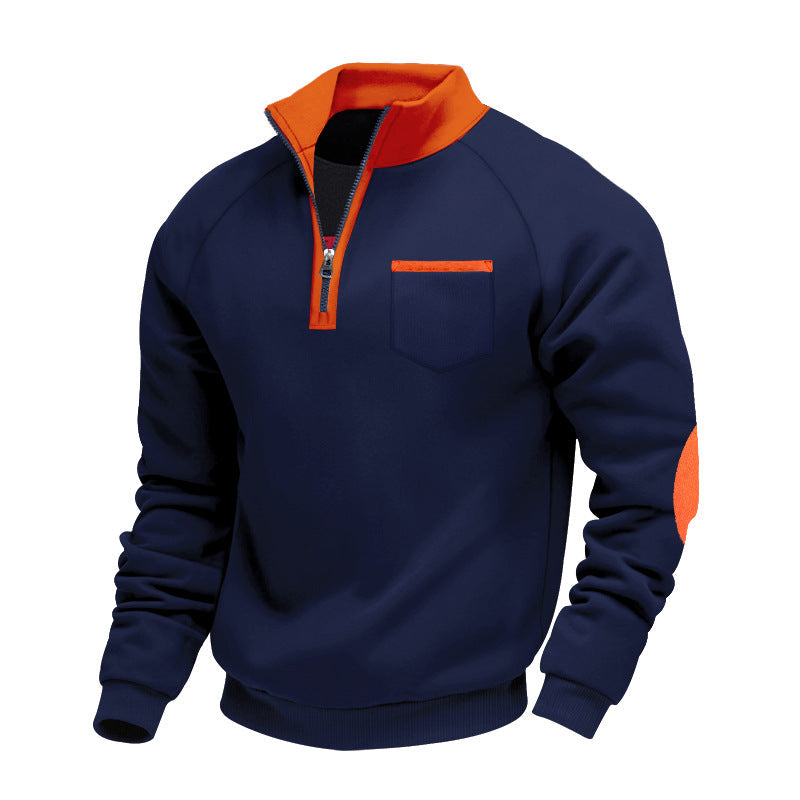 Ortwin | Sportlicher Pullover mit halbem Reißverschluss
