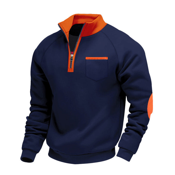 Ortwin | Sportlicher Pullover mit halbem Reißverschluss