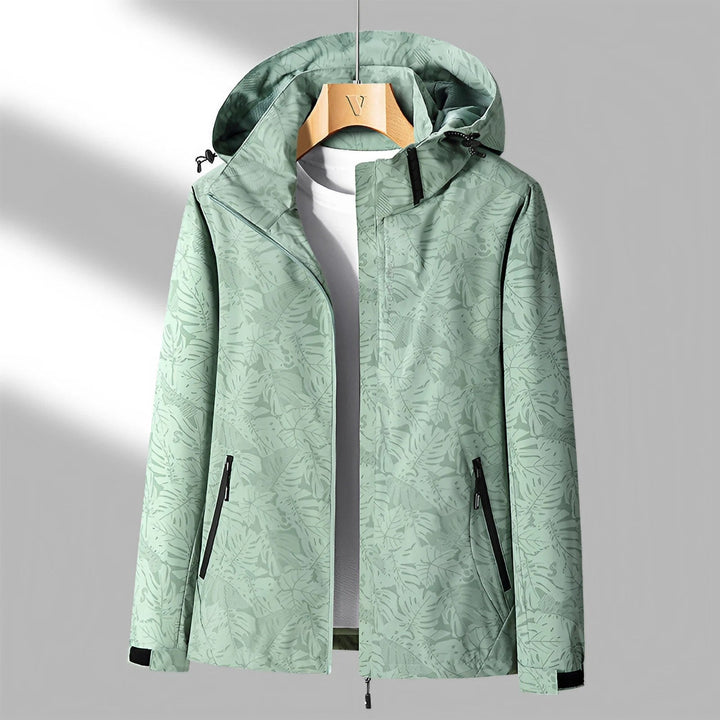 Karin-Lotte | Leichte Übergangsjacke mit Blätterprint