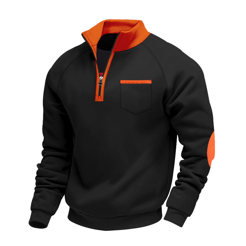 Ortwin | Sportlicher Pullover mit halbem Reißverschluss