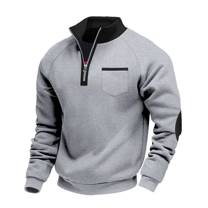 Ortwin | Sportlicher Pullover mit halbem Reißverschluss