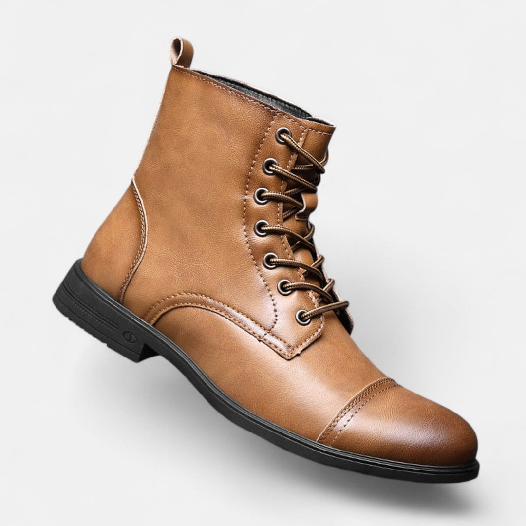 Stilvolle Herrenstiefel aus hochwertigem Kunstleder