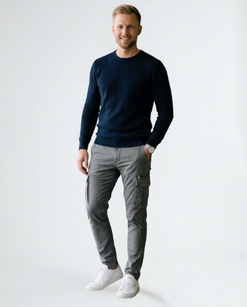 Leon | Premium Herren Cargo-Stretchhose